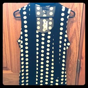 New Black and white top